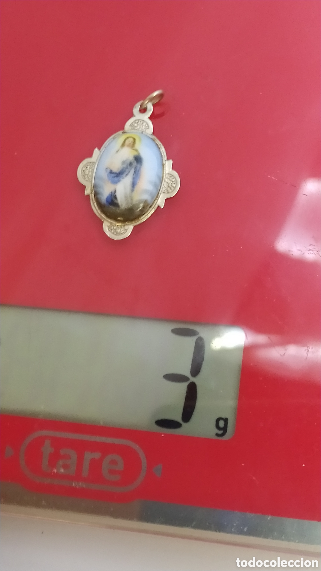 Antig&uuml;edades: Antigua medalla de plata Inmaculada. - Foto 9