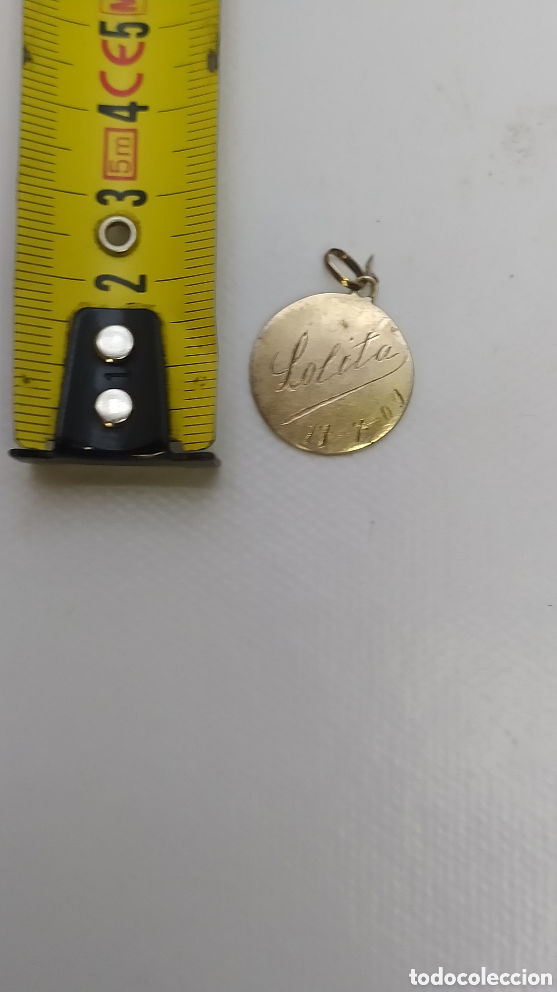 Antig&uuml;edades: Antigua medalla, virgen. - Foto 3