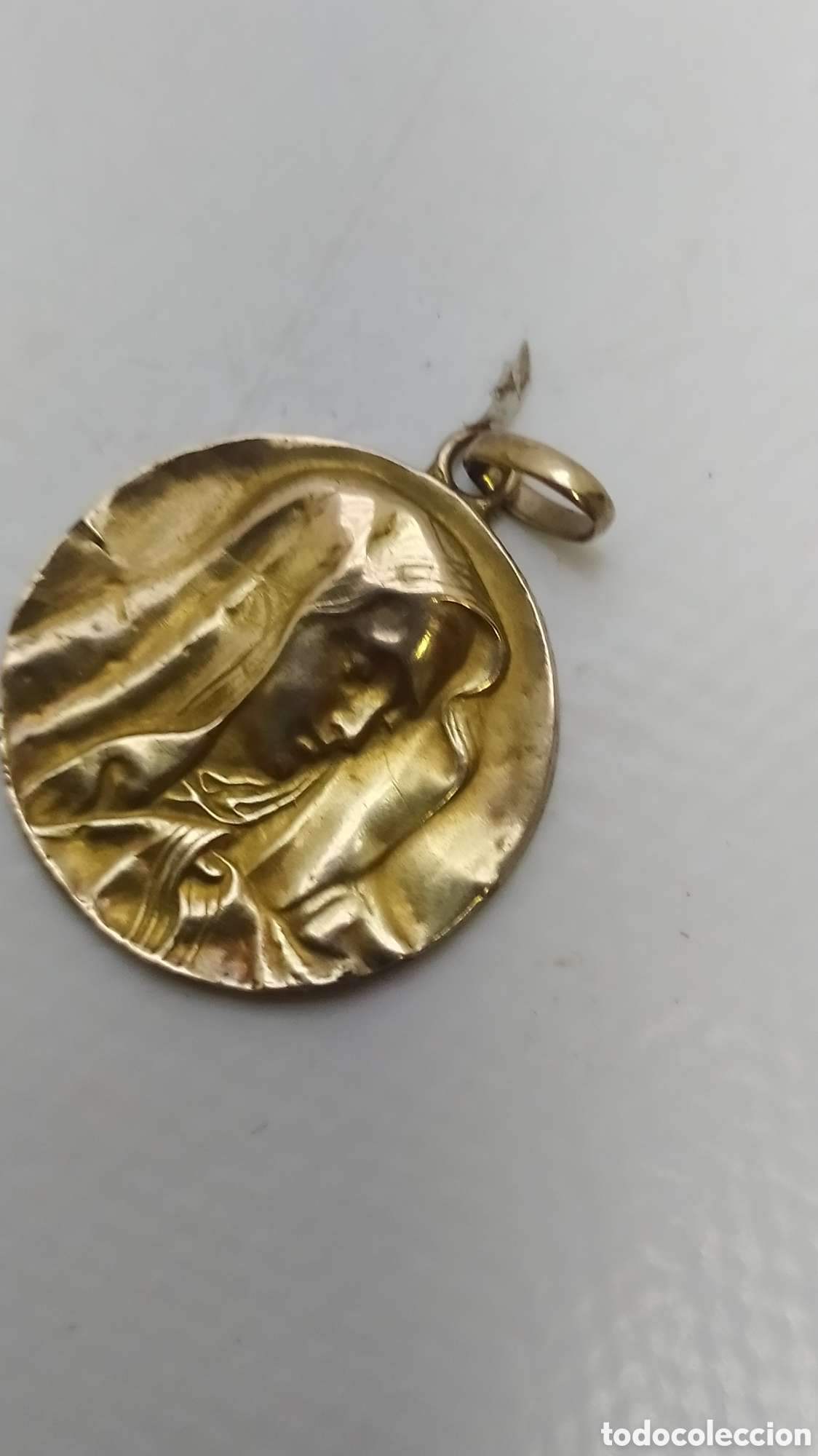 Antig&uuml;edades: Antigua medalla, virgen. - Foto 5