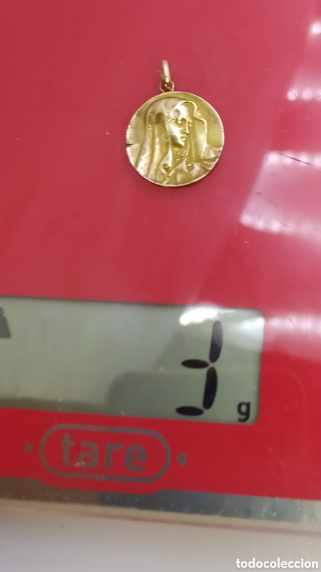 Antig&uuml;edades: Antigua medalla, virgen. - Foto 6