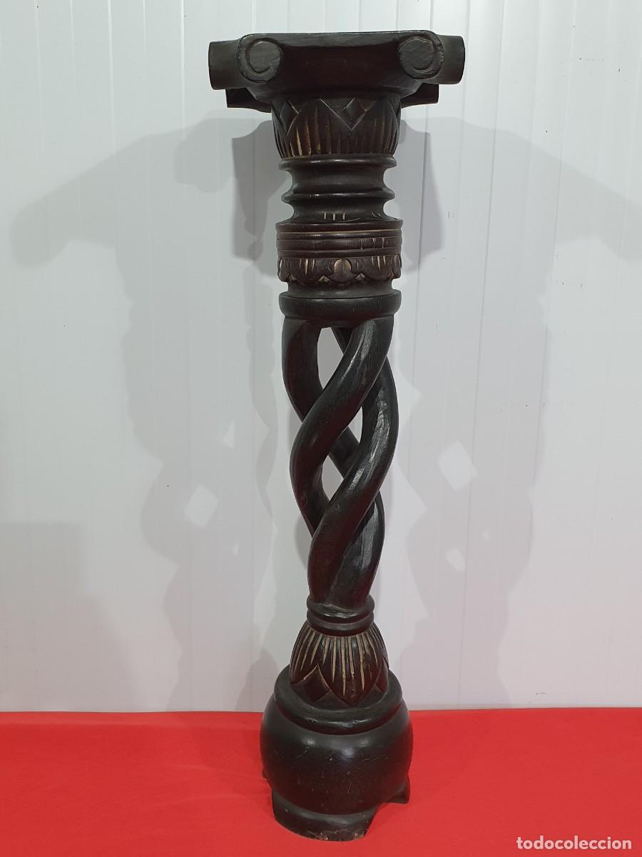 Antig&uuml;edades: Columna de Madera tallada - Foto 1