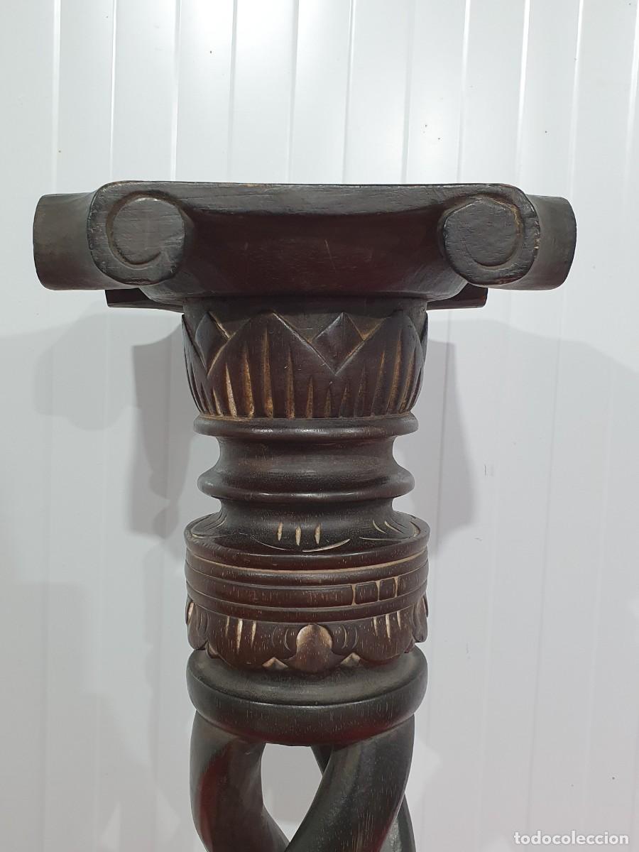 Antig&uuml;edades: Columna de Madera tallada - Foto 3