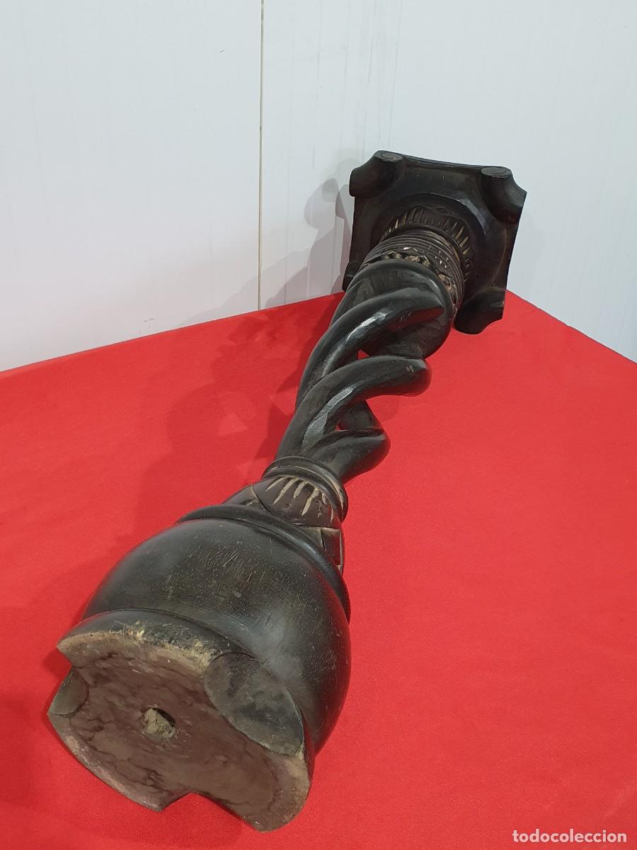 Antig&uuml;edades: Columna de Madera tallada - Foto 4