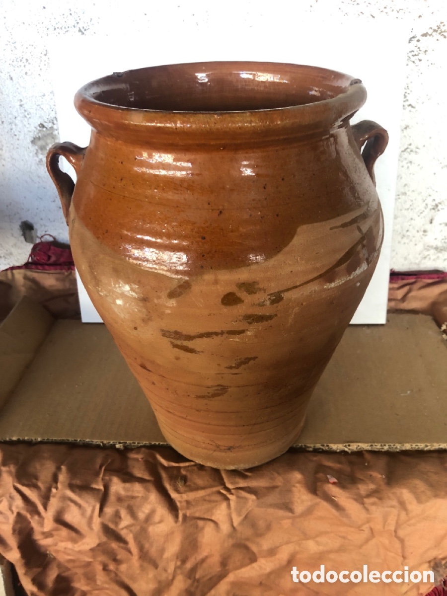Antig&uuml;edades: orza de barro - Foto 1