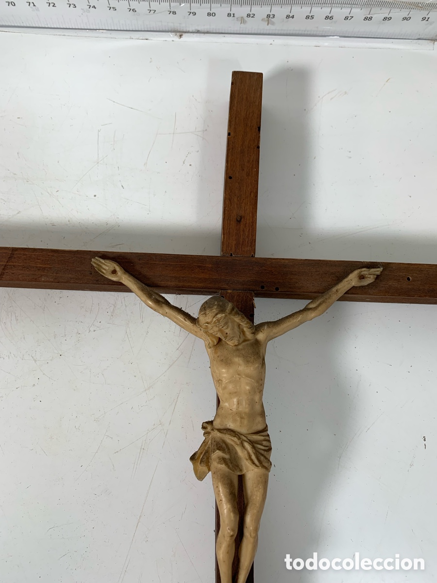 Antig&uuml;edades: 01_ Crucifijo de pared - Foto 6