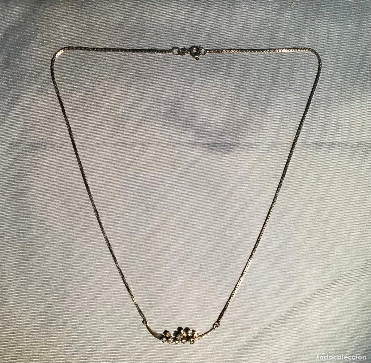 Antig&uuml;edades: COLLAR DE PLATA Y CIRCONIOS - Foto 3