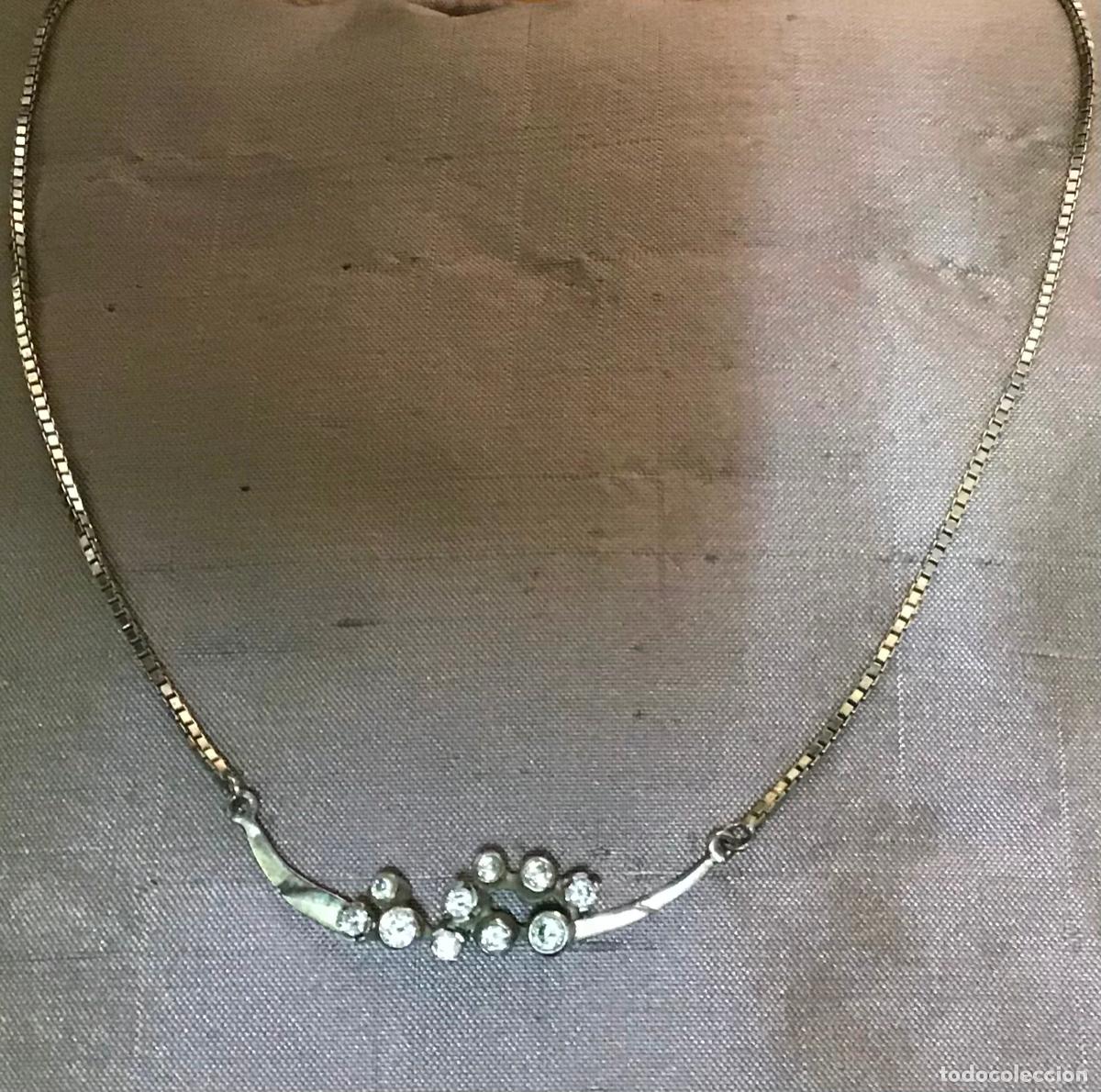 Antig&uuml;edades: COLLAR DE PLATA Y CIRCONIOS - Foto 1