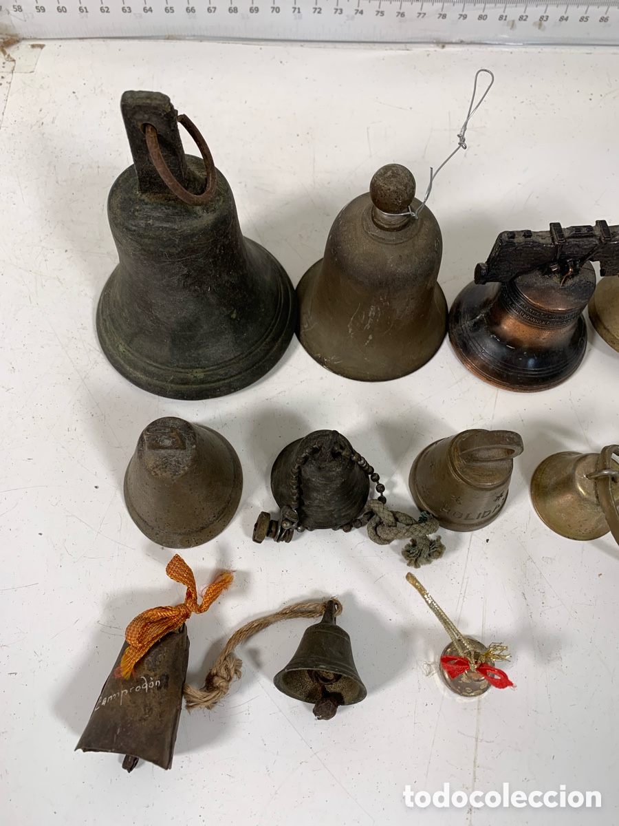 Antig&uuml;edades: 01_lote peque&ntilde;as campanas - Foto 2