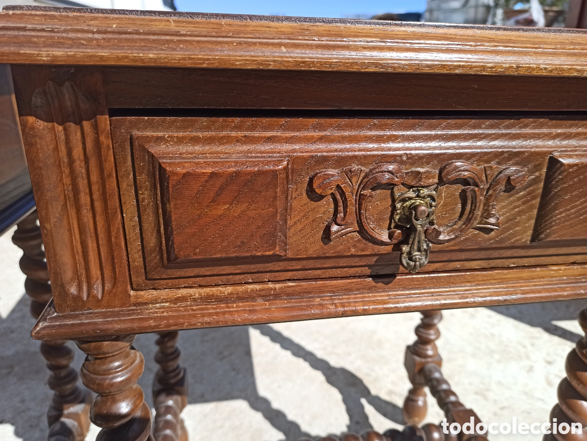 Antig&uuml;edades: Cama tallada en madera de casta&ntilde;o - Foto 5