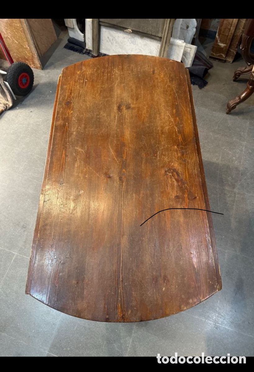 Antig&uuml;edades: mesa de alas antigua - Foto 2