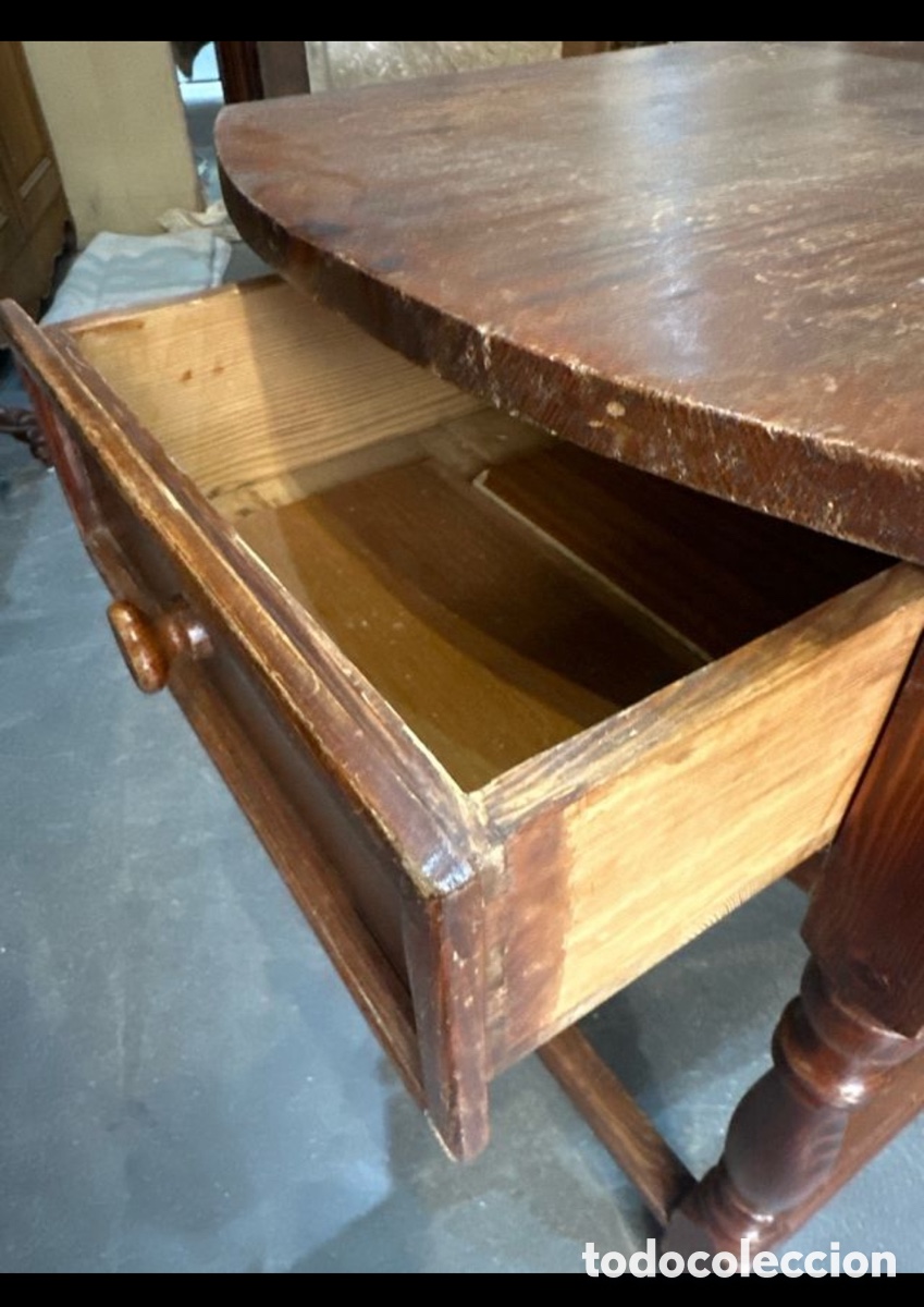 Antig&uuml;edades: mesa de alas antigua - Foto 3