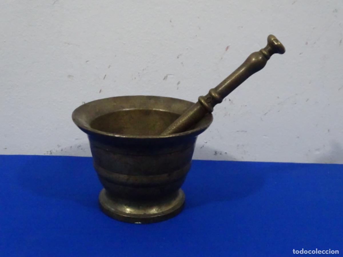 Antig&uuml;edades: ANTIGUO MORTERO BRONCE LISO. - Foto 1
