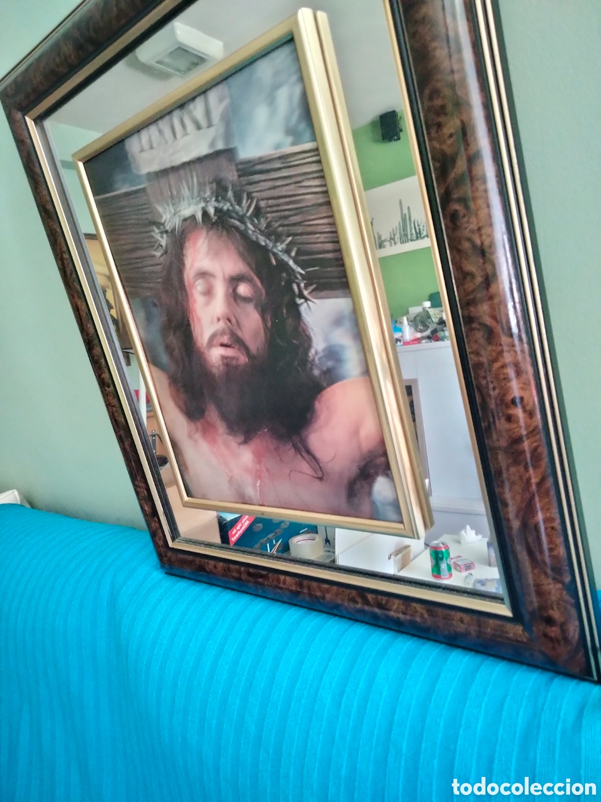 Antig&uuml;edades: Cuadro Cristo crucificado - Foto 2