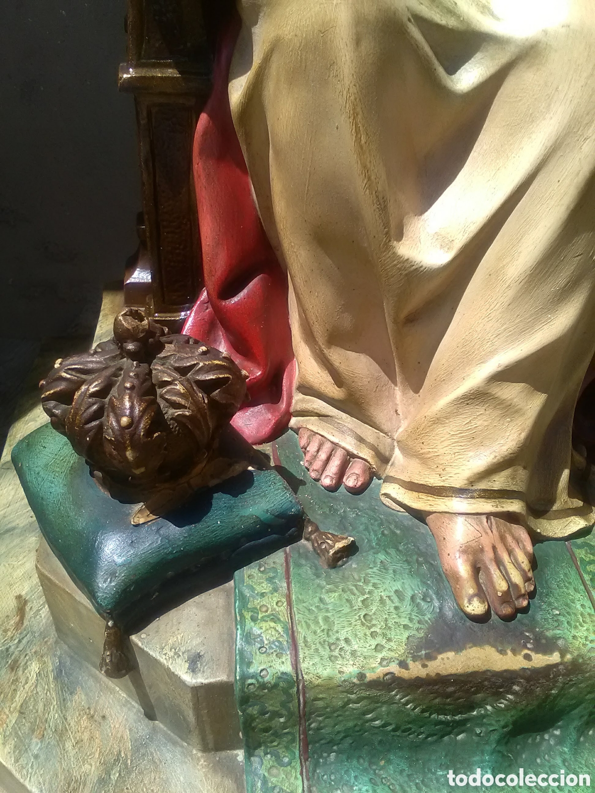 Antig&uuml;edades: Sagrado coraz&oacute;n en trono Olot - Foto 2
