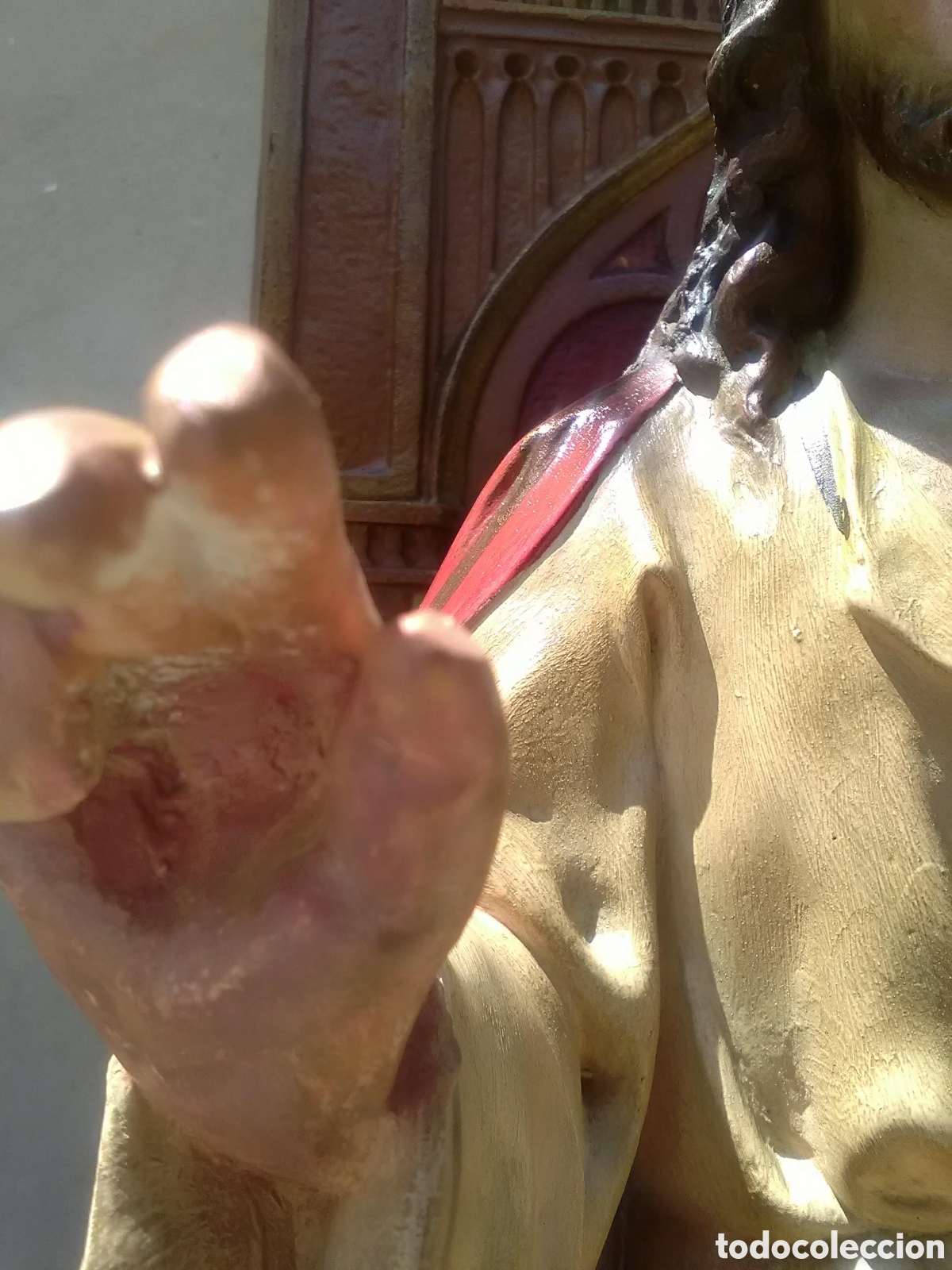 Antig&uuml;edades: Sagrado coraz&oacute;n en trono Olot - Foto 8