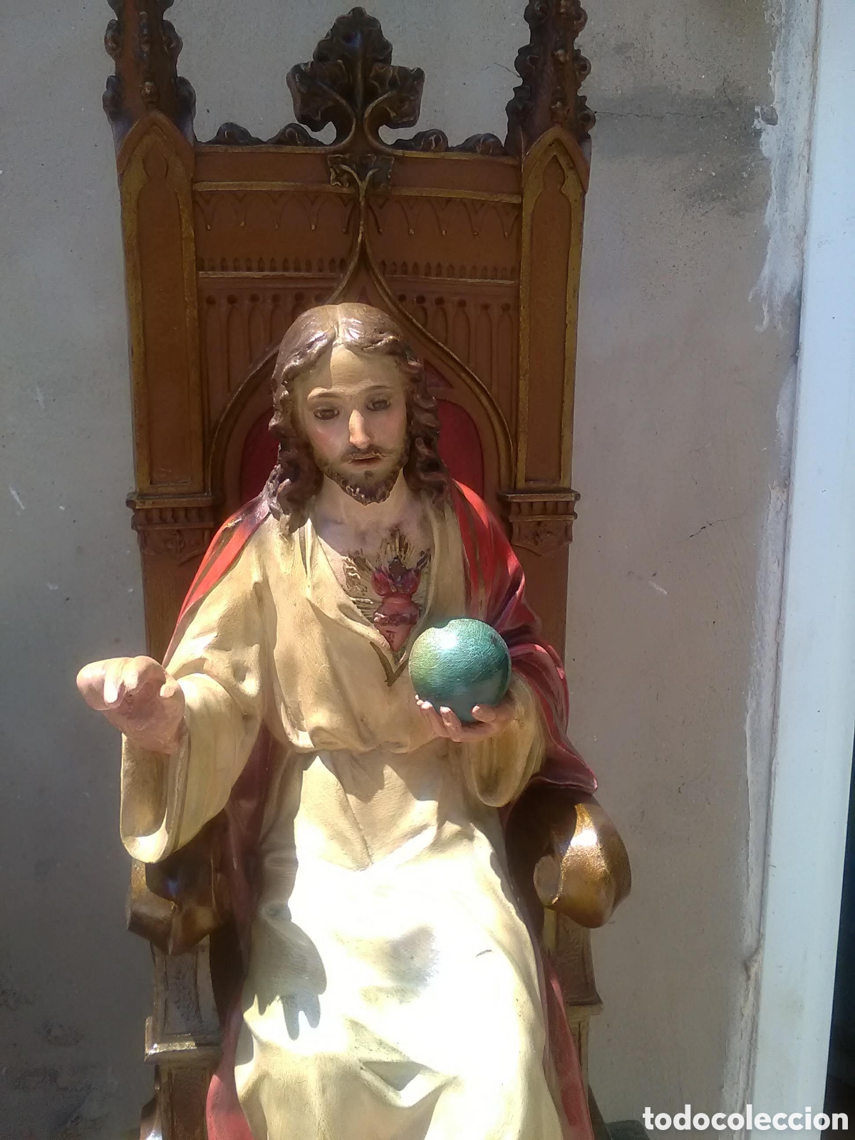 Antig&uuml;edades: Sagrado coraz&oacute;n en trono Olot - Foto 11