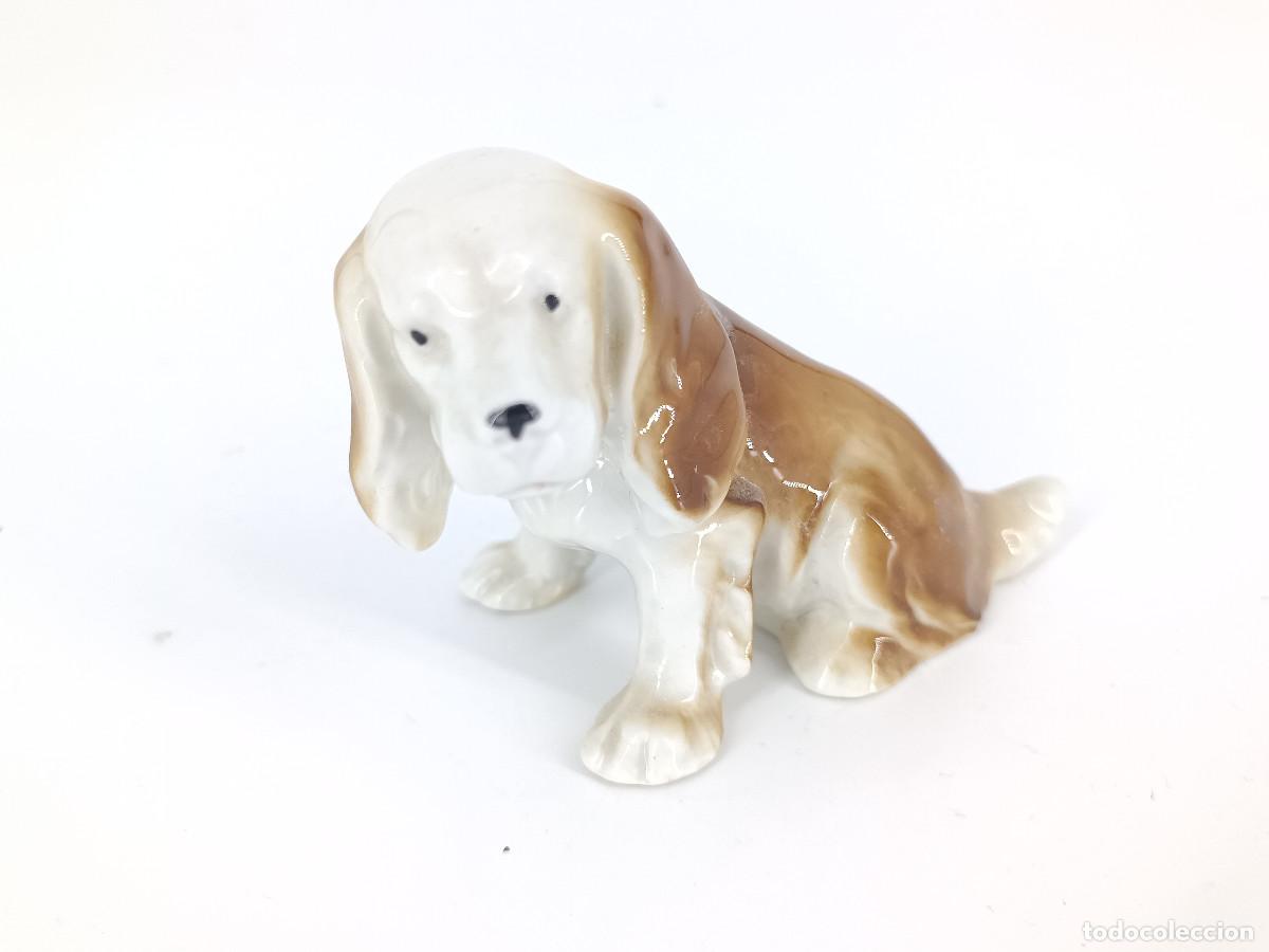 Antig&uuml;edades: Figura de porcelana perro Spaniel - Foto 2