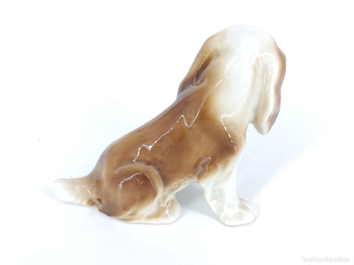 Antig&uuml;edades: Figura de porcelana perro Spaniel - Foto 3