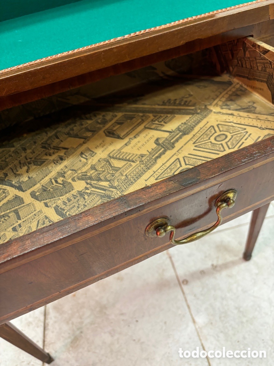 Antig&uuml;edades: Mesa de juego S XVIII - Foto 3