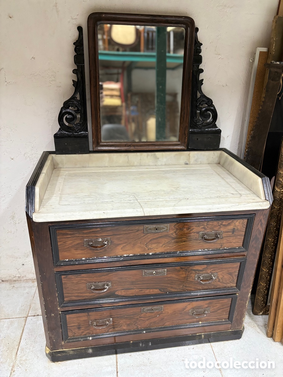 Antig&uuml;edades: Tocador Palosanto - Foto 1