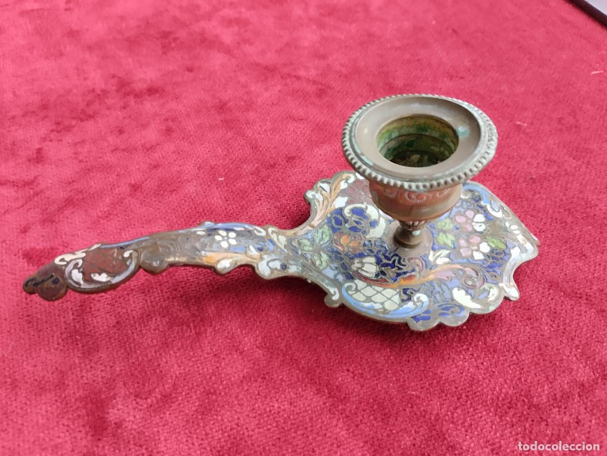 Antig&uuml;edades: PALMATORIA EN BRONCE CLOISONNE CIRCA 1920 - Foto 1