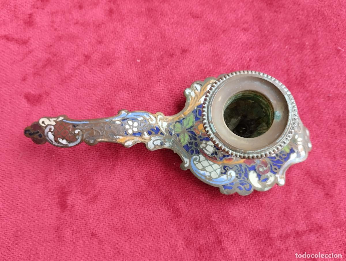 Antig&uuml;edades: PALMATORIA EN BRONCE CLOISONNE CIRCA 1920 - Foto 3