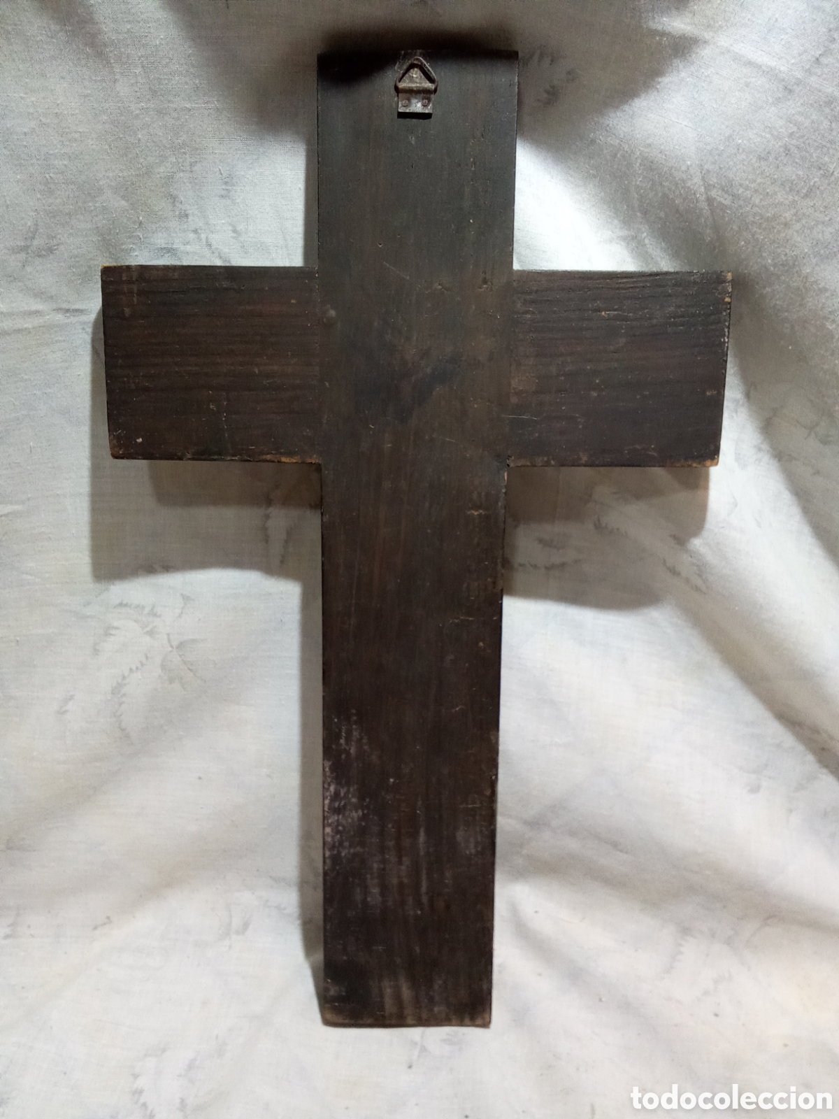 Antig&uuml;edades: BONITO CRUCIFIJO EN MADERA Y BRONCE - Foto 5