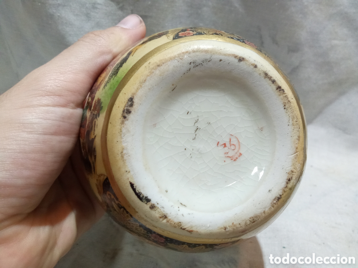 Antig&uuml;edades: BONITO CANTARO, MACETERO BOL DE ESTILO ORIENTAL - Foto 5