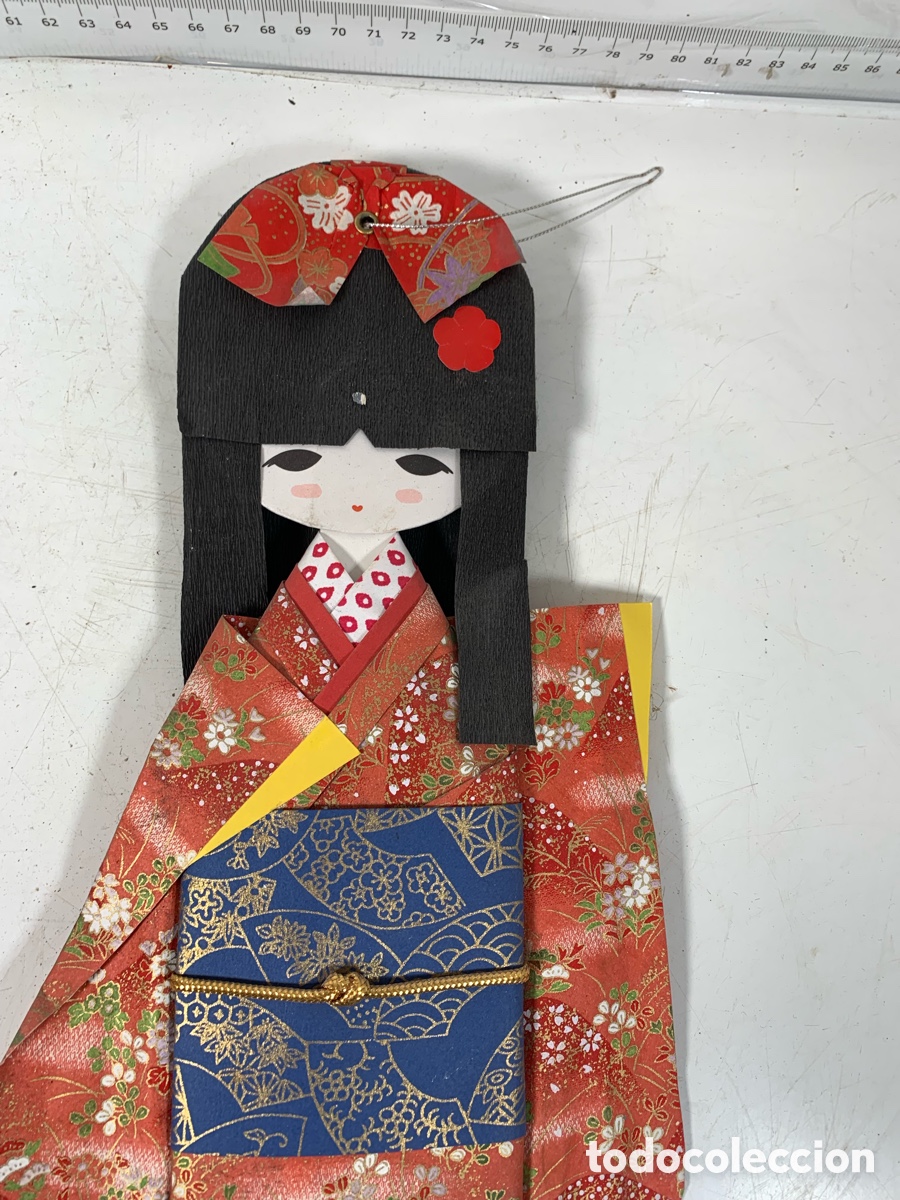 Antig&uuml;edades: 01_Mu&ntilde;eca japonesa papel origami - Foto 2