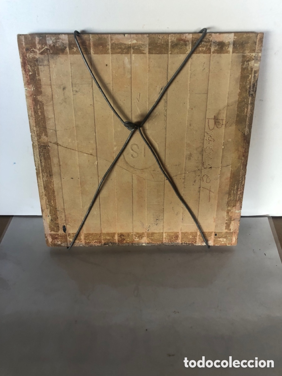 Antig&uuml;edades: azulejo pintado cazador - Foto 2