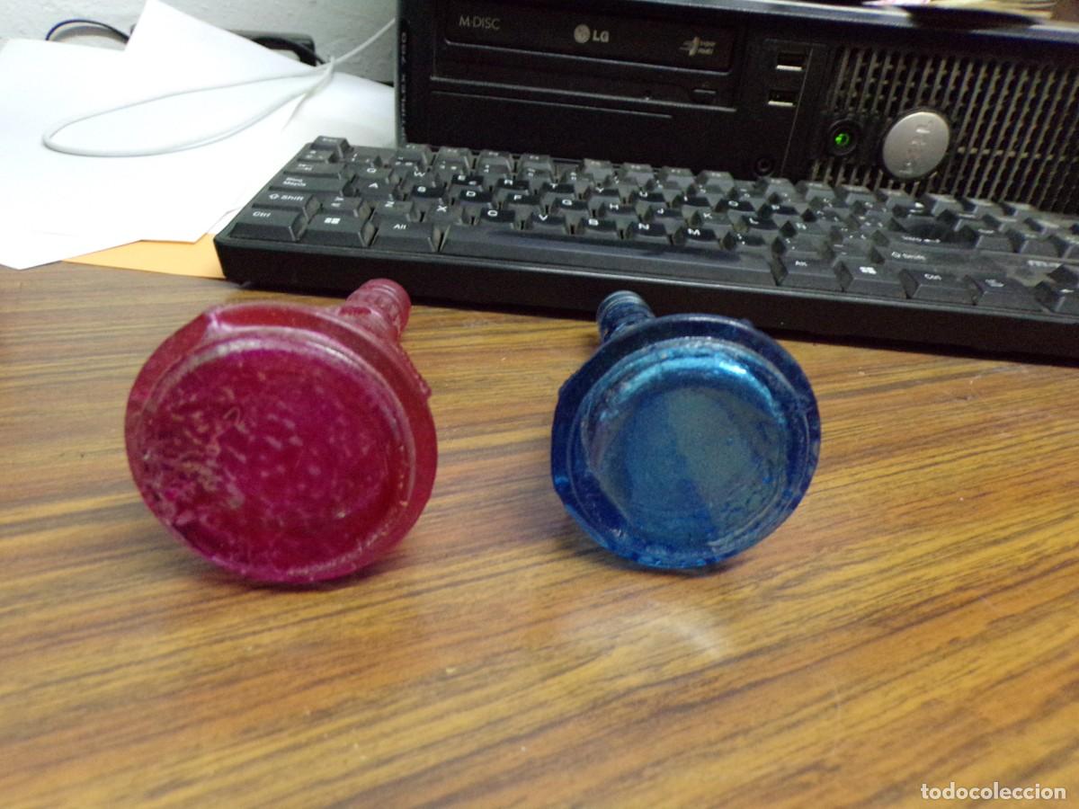 Antig&uuml;edades: ESTAMOS LIQUIDANDO. pareja de peque&ntilde;os jarrones violeteros - Foto 5