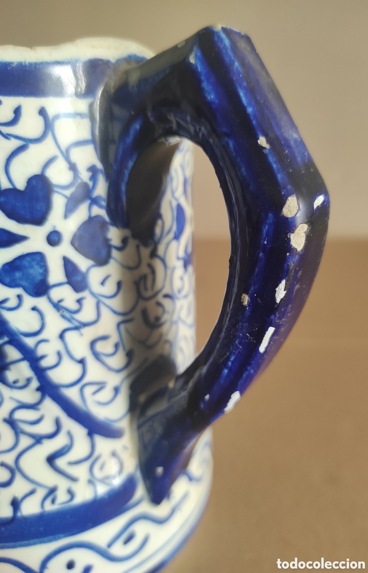 Antig&uuml;edades: JARRA CERAMICA DE MANISES - Foto 4