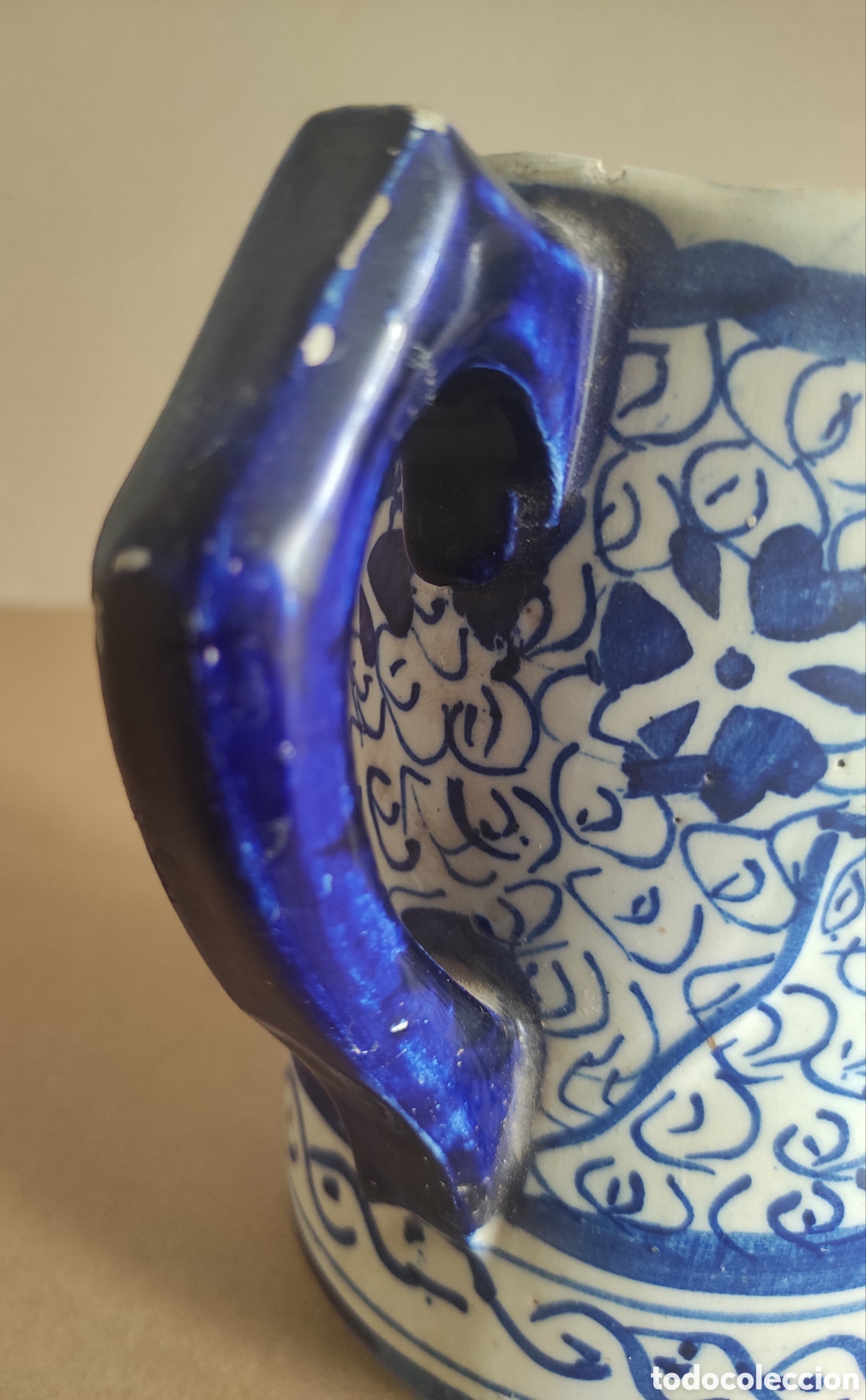 Antig&uuml;edades: JARRA CERAMICA DE MANISES - Foto 5