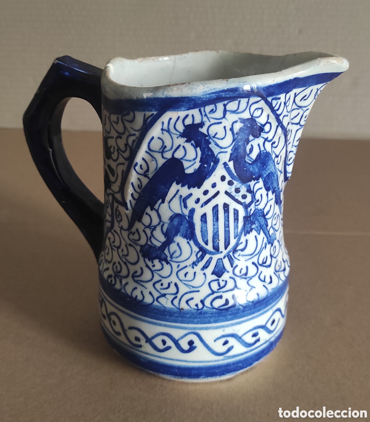 Antig&uuml;edades: JARRA CERAMICA DE MANISES - Foto 6