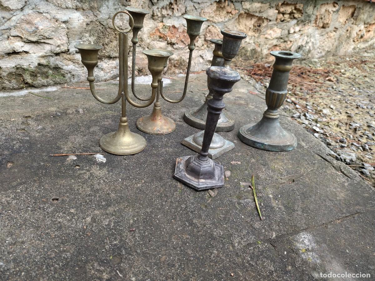Antig&uuml;edades: lote candelabros portavelas - Foto 6