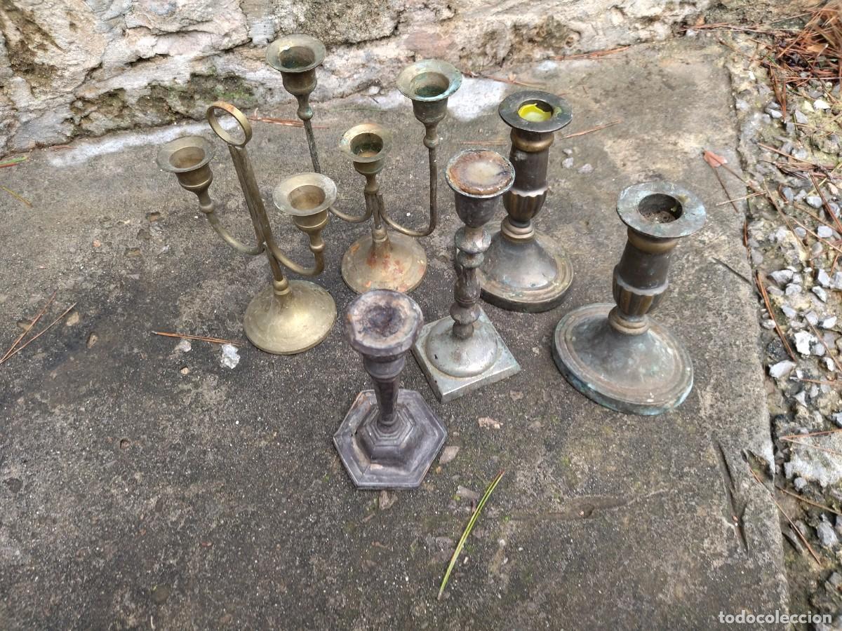 Antig&uuml;edades: lote candelabros portavelas - Foto 9