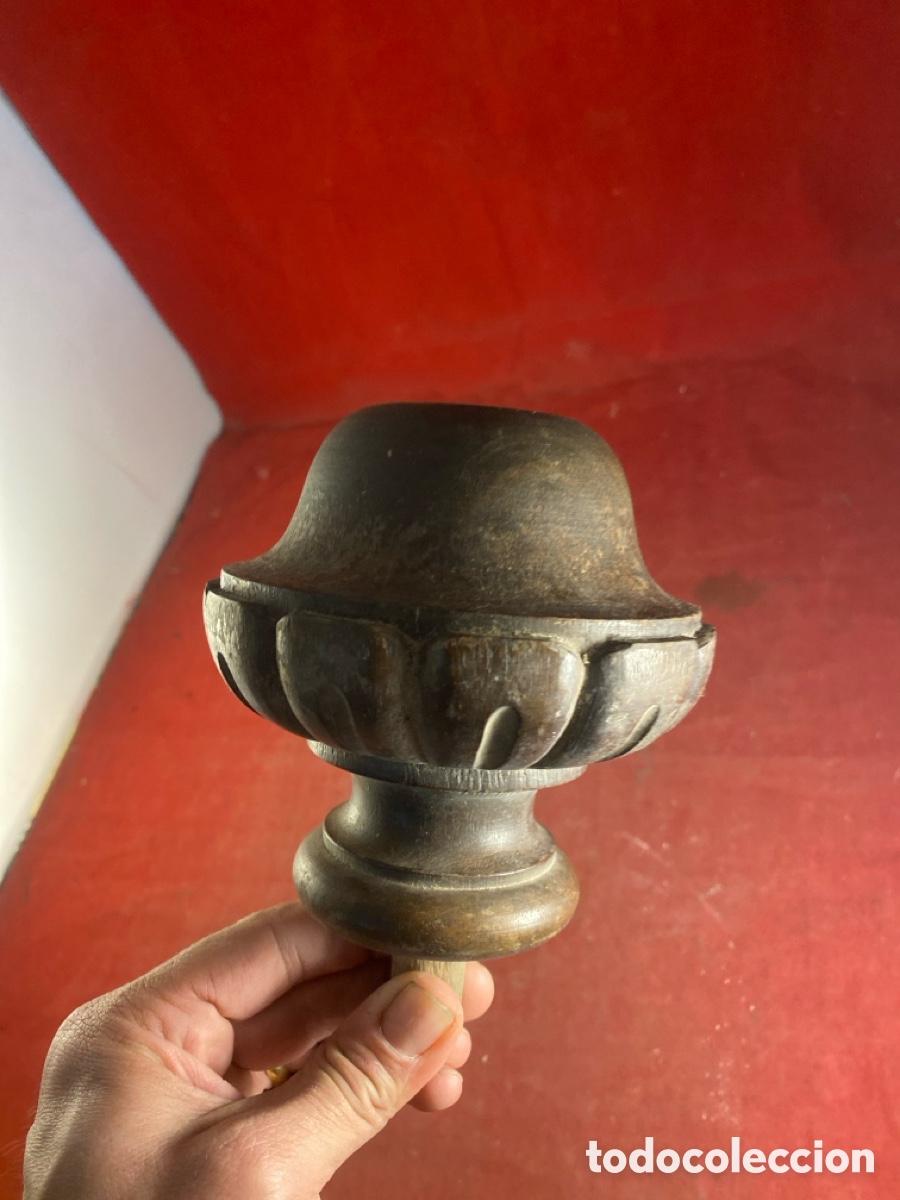 Antig&uuml;edades: REMATE O PIE DE MADERA PARA MUEBLE - Foto 3