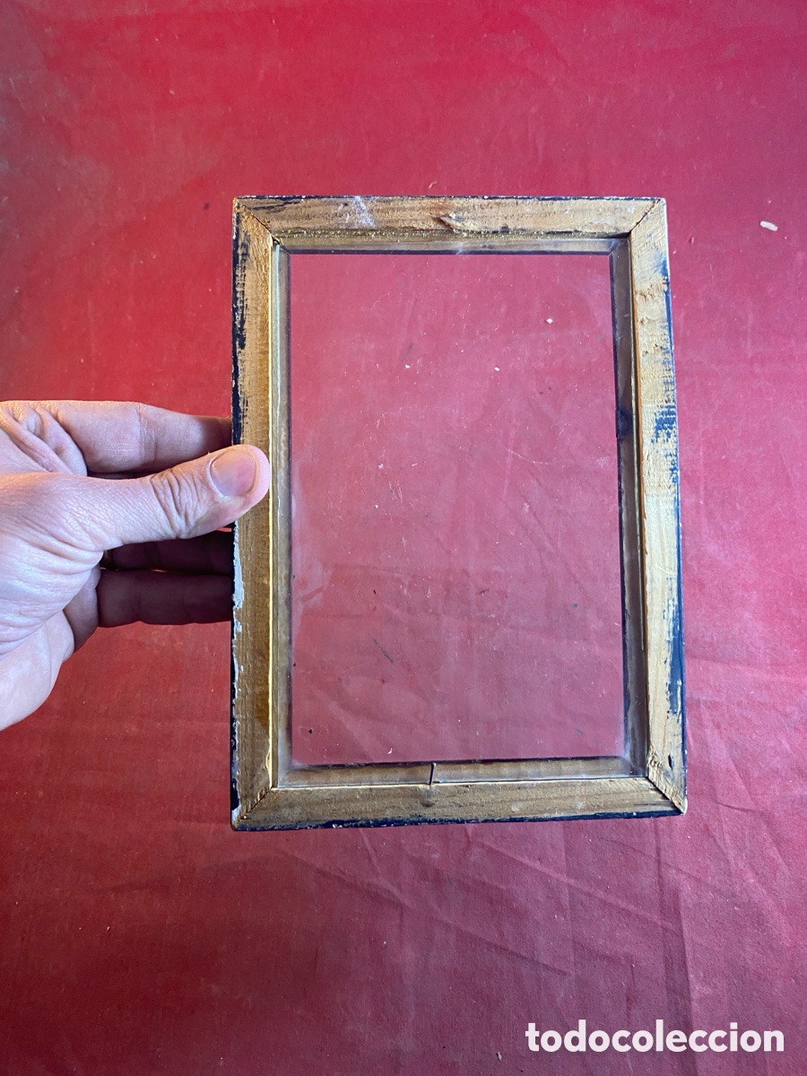 Antig&uuml;edades: Peque&ntilde;o marco con Cristal - Foto 2
