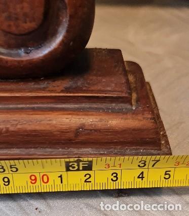 Antig&uuml;edades: Espejo biselado de madera de casta&ntilde;o - Foto 10