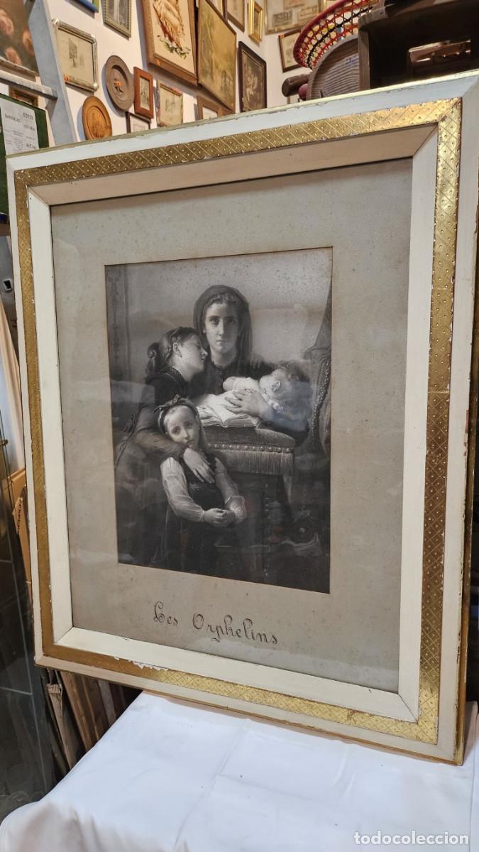 Antig&uuml;edades: lamina antigua y marco - Foto 1
