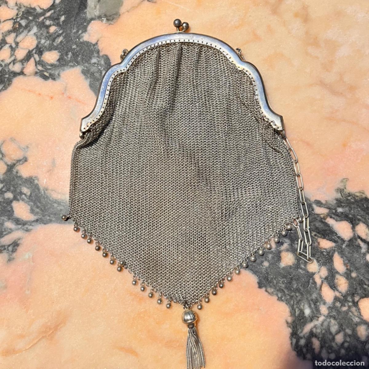 Antig&uuml;edades: Bolso plata alpaca con borla - Foto 1