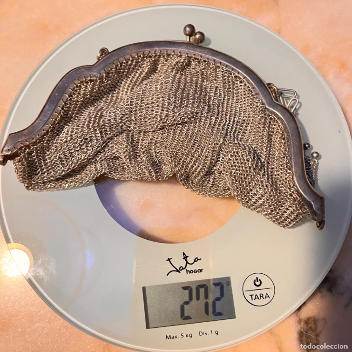 Antig&uuml;edades: Bolso plata alpaca con borla - Foto 2
