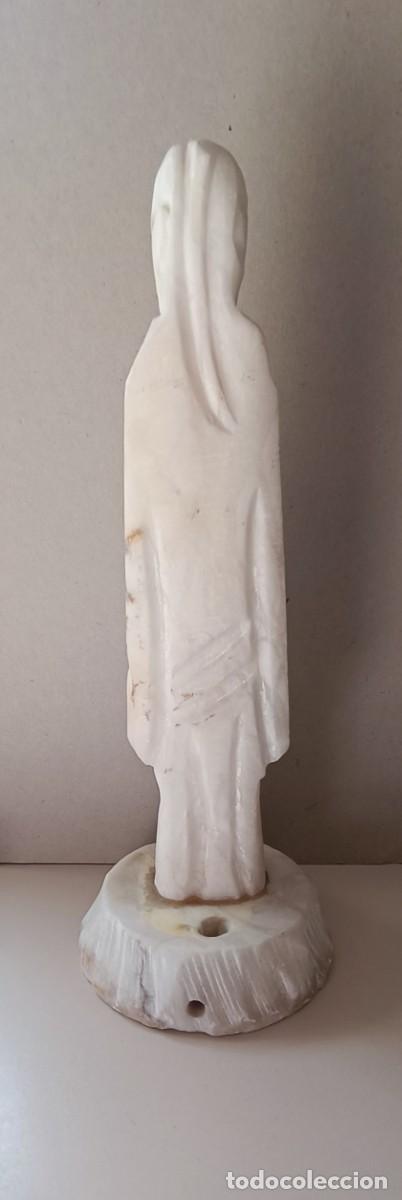 Antig&uuml;edades: FIGURA DE ALABASTRO PIE DE LAMPARA - Foto 2