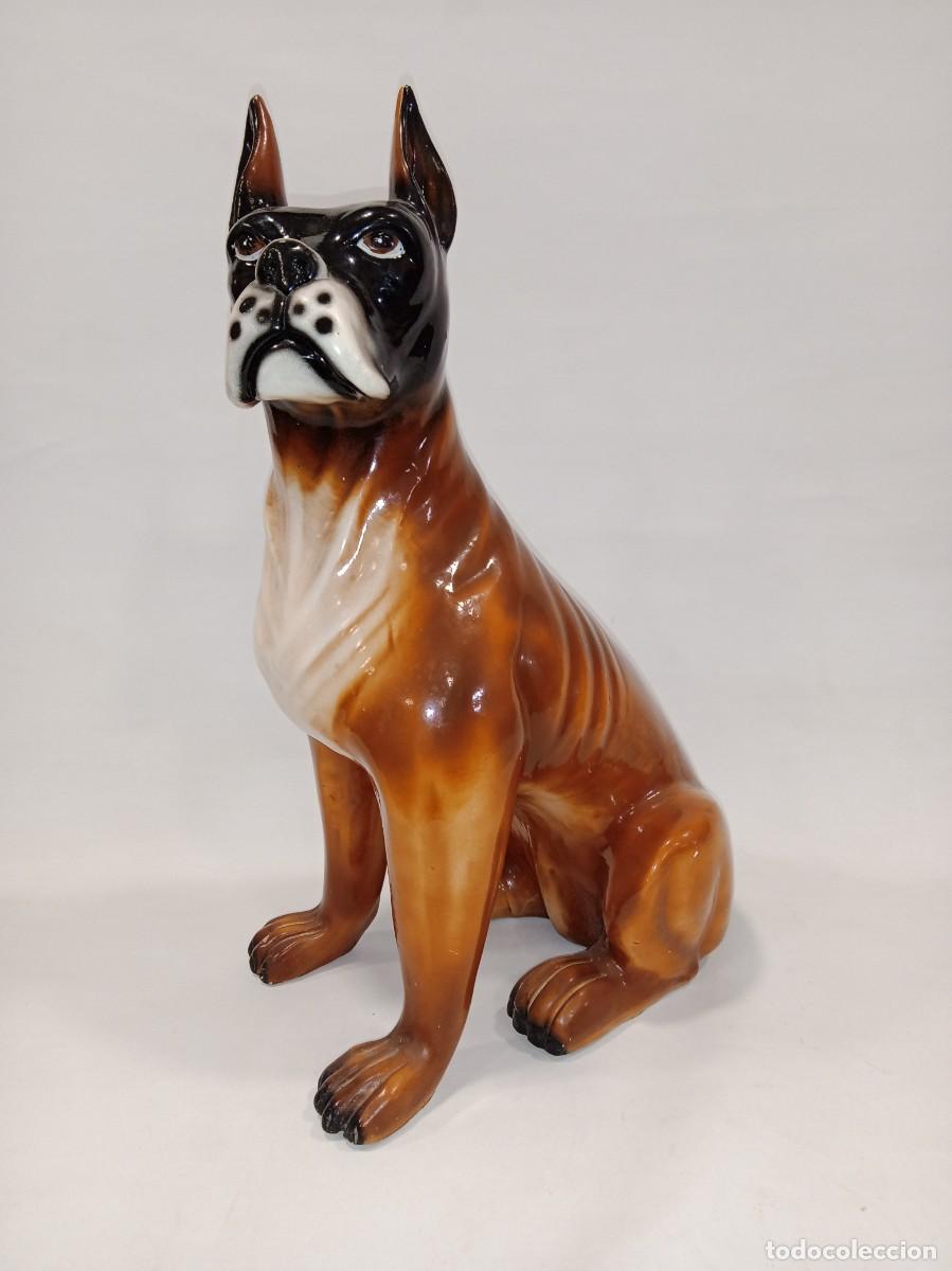 Antig&uuml;edades: Antiguo perro de cer&aacute;mica . Centro 1 - Foto 1