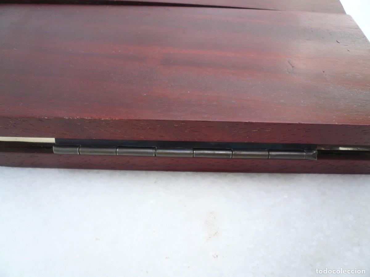 Antig&uuml;edades: ESPEJO TR&Iacute;PTICO DE MADERA Y PLATA 925. PUNZONES - Foto 14