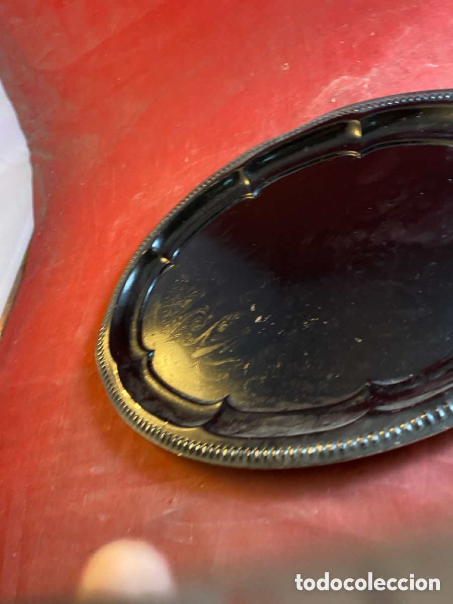 Antig&uuml;edades: Bandeja met&aacute;lica - Foto 4