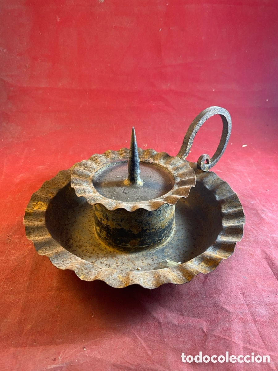 Antig&uuml;edades: Antiguo porta velas - Foto 2