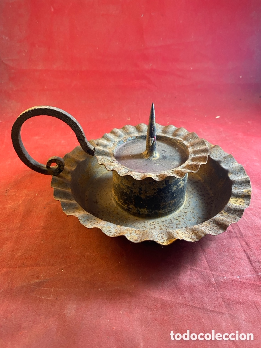 Antig&uuml;edades: Antiguo porta velas - Foto 1