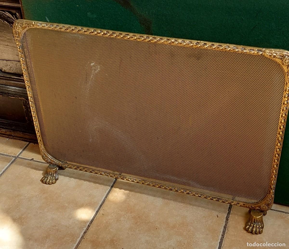 Antig&uuml;edades: Salvachispas de bronce dorado - Foto 1