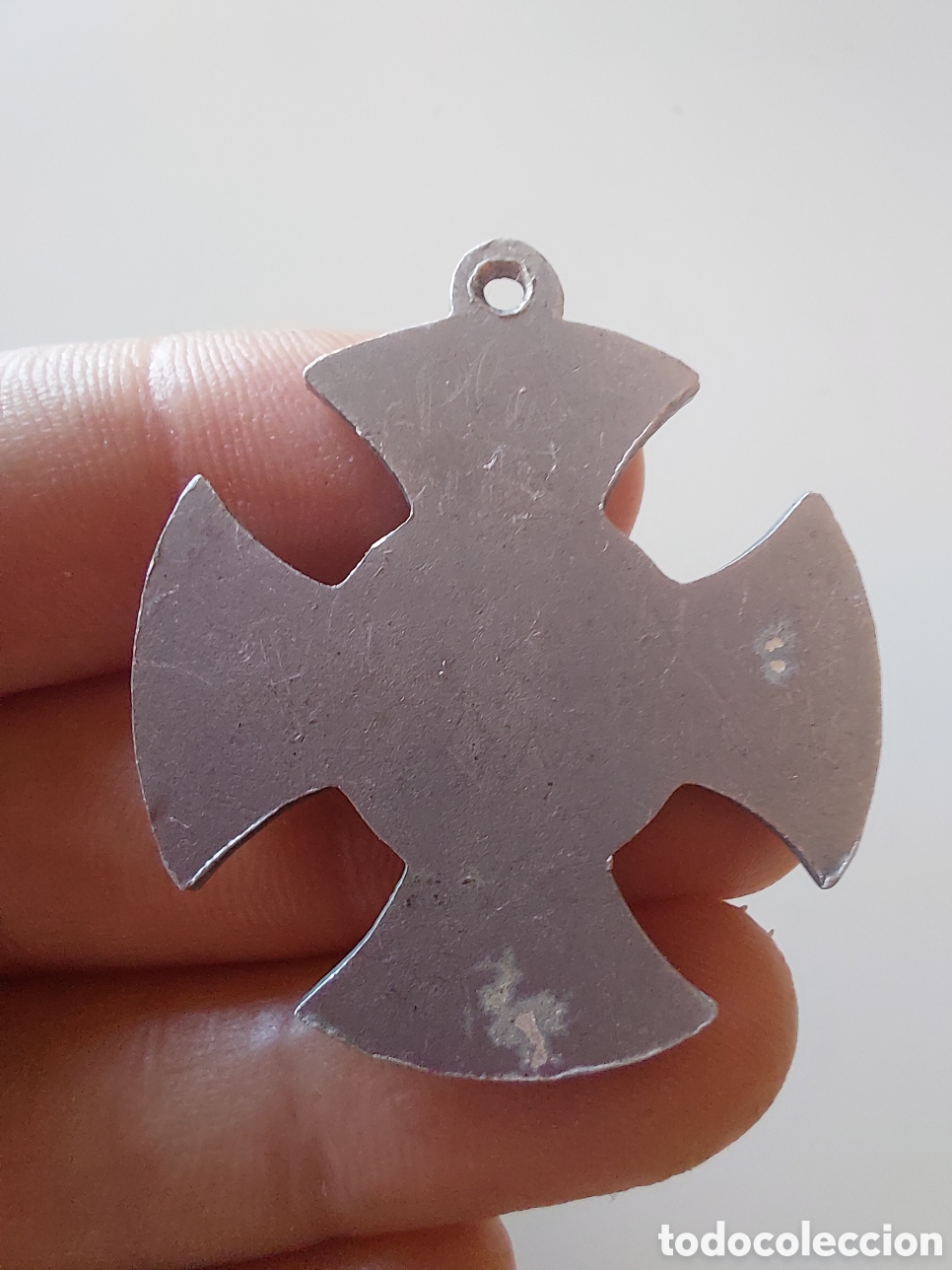 Antig&uuml;edades: Medalla cruz adveniat regnum tuum - Foto 3